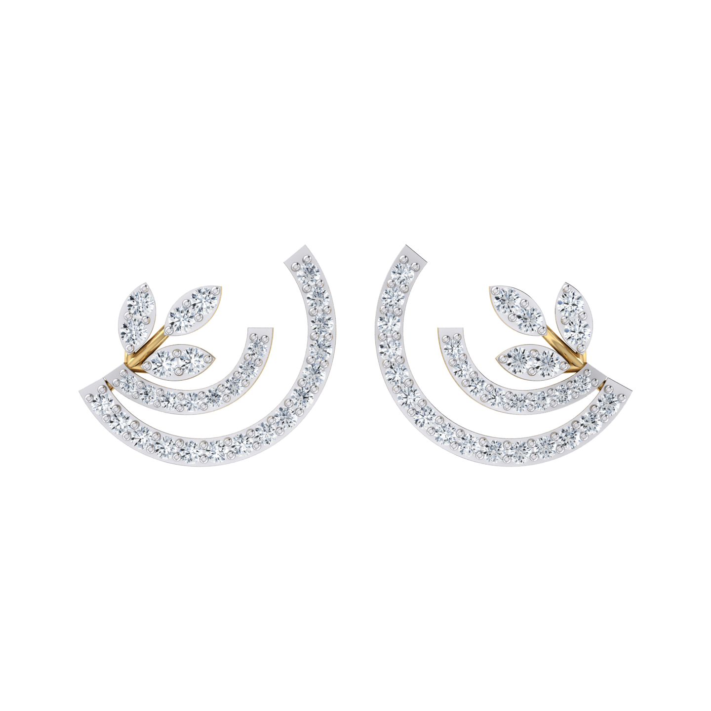 Blossom Baubles Yellow Gold Diamond Earrings [yg]