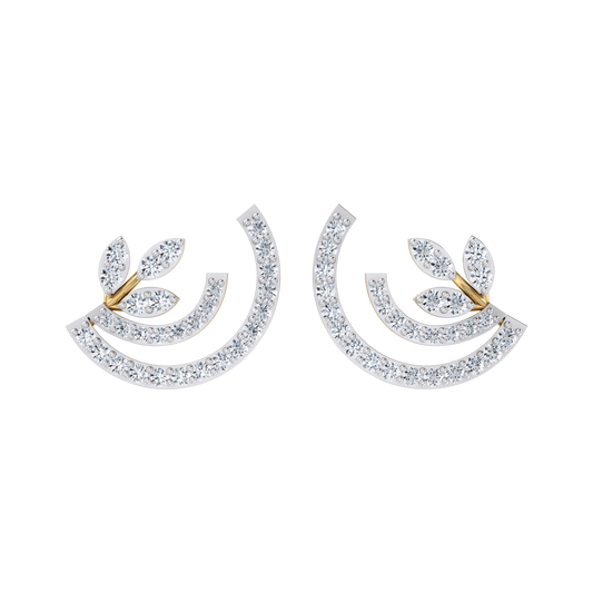 Blossom Baubles Yellow Gold Diamond Earrings [yg]