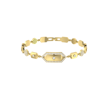 Regency Twinkle Yellow Gold Lab Grown Diamond Bracelet [yg]