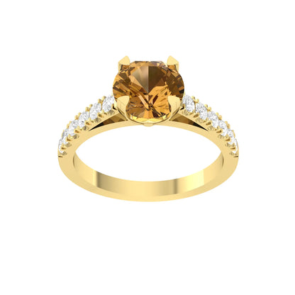 Yellow Gold Lab Grown Diamond - Golden Flame [yg]
