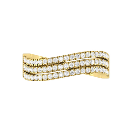 Yellow Gold Lab Grown Diamond - Radiant Rows [yg]