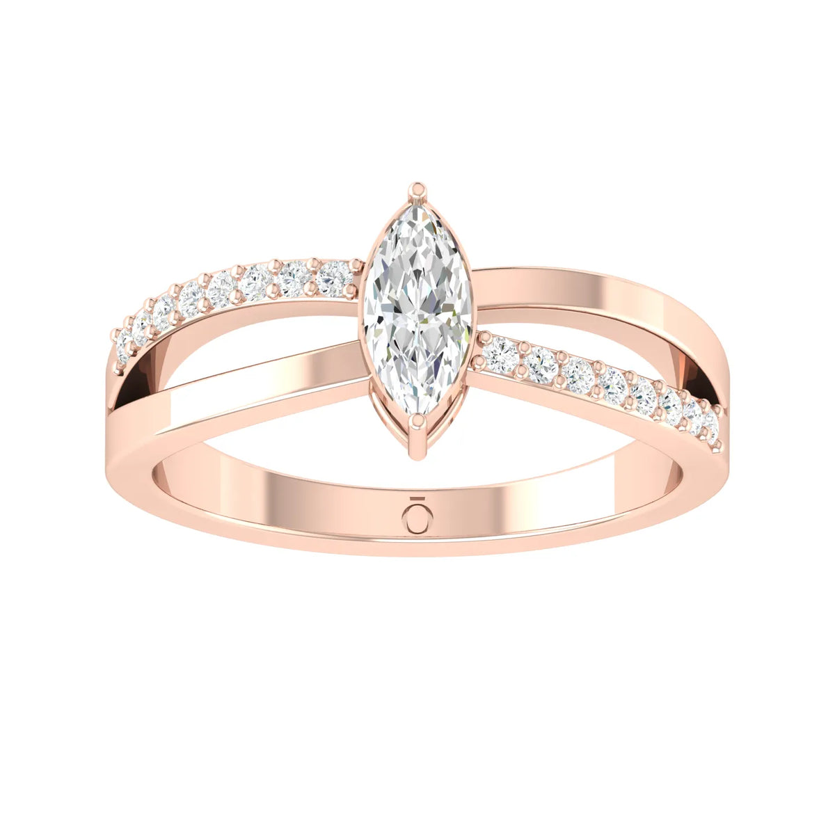 Rose Gold Lab Grown Diamond - Butterfly Charm [rg]