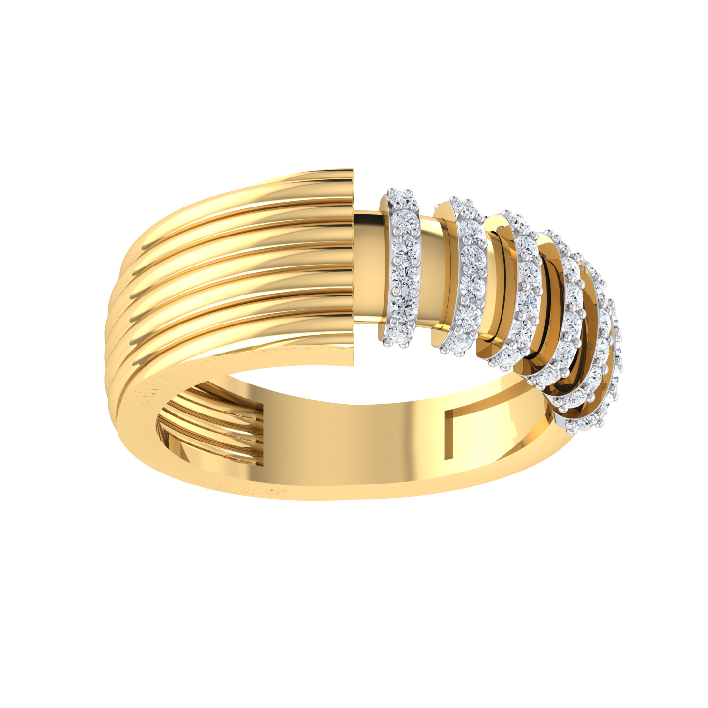 Yellow Gold Lab Grown Diamond Ring - Dazzling World [yg]