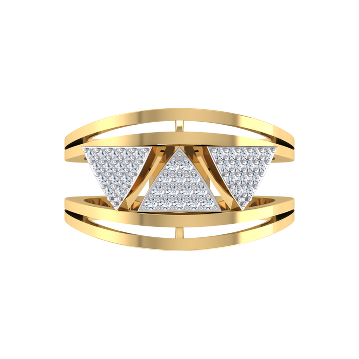 Coral Cascade Diamond Ring