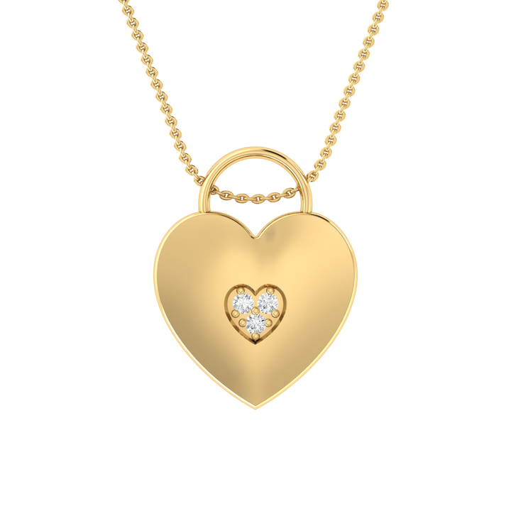 Love Heart Diamond Pendant