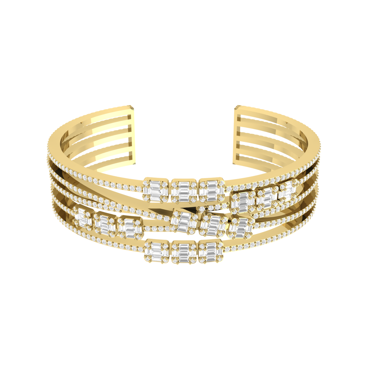 Yellow Gold Diamond Bracelet - Eternal Loop [yg]