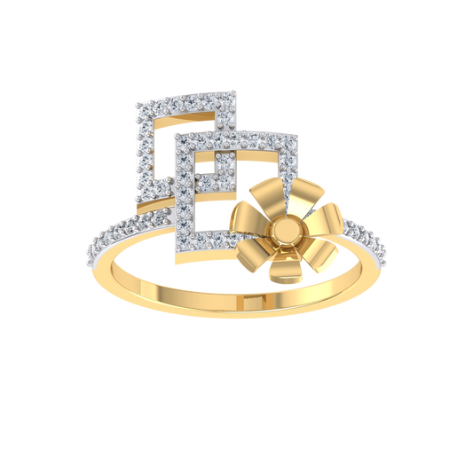 Tranquil Twilight Yellow Gold Diamond Ring  [yg]