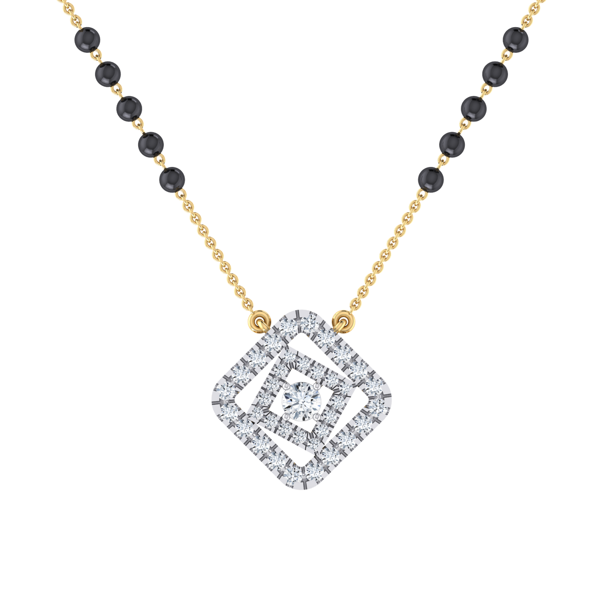 Timeless Grace Yellow Gold Diamond Mangalsutra [yg]