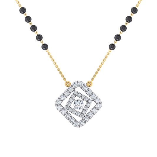 Timeless Grace Yellow Gold Diamond Mangalsutra [yg]