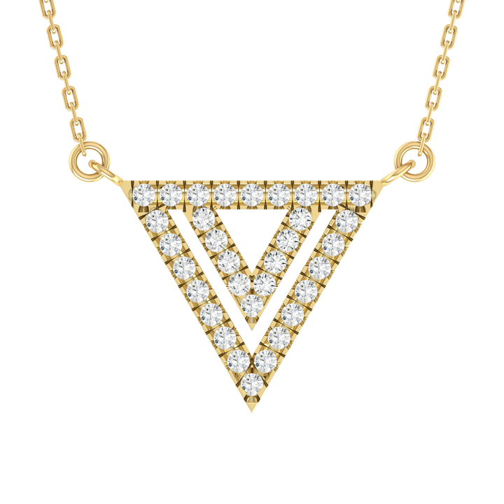Geometric Grace Diamond Pendant