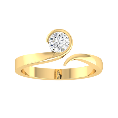 Yellow Gold Lab Grown Diamond - Lustrous Round [yg]