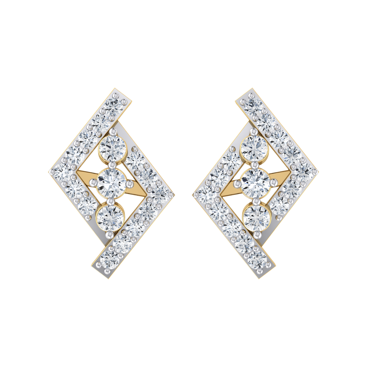 Radiant Reverie Yellow Gold Diamond Earrings [yg]