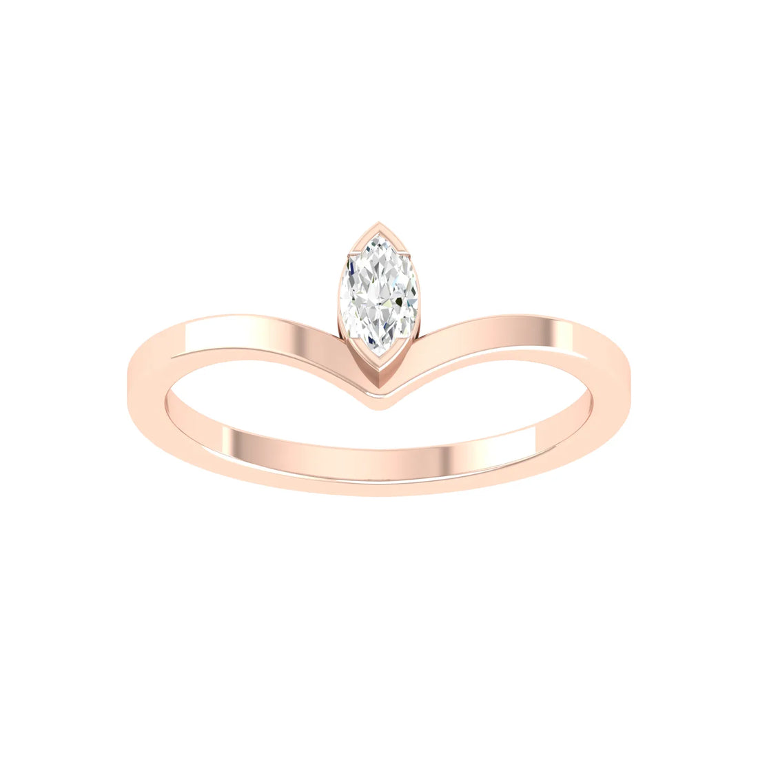 Rose Gold Lab Grown Diamond - Scarlet Embrace