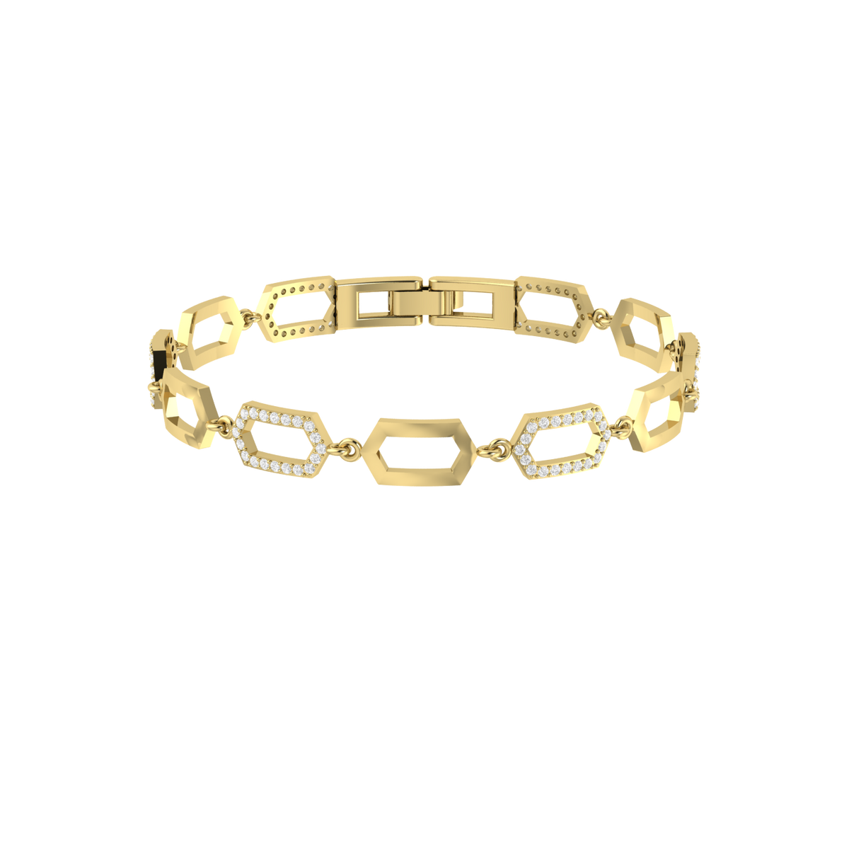 Luminous Aspirations Yellow Gold Diamond Bracelet [yg]