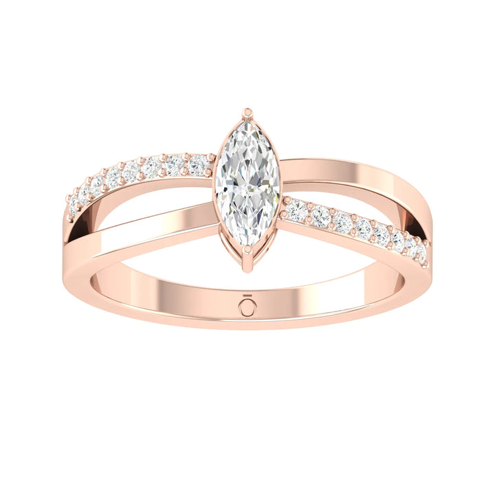 Rose Gold Lab Grown Diamond - Butterfly Charm [rg]