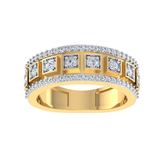 Serenity Sparkle Yellow Gold Diamond Ring  [yg]