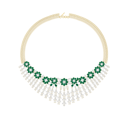 Flora Glimmer Diamond Necklace