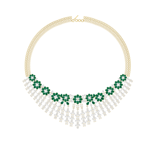 Flora Glimmer Diamond Necklace