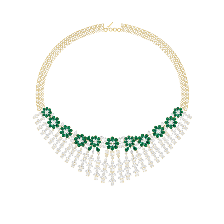 Flora Glimmer Diamond Necklace