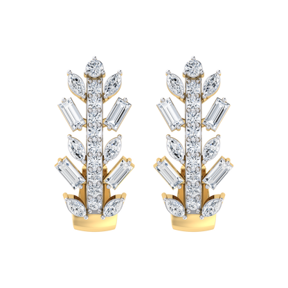 Precious Piece Yellow Gold Diamond Earrings [yg]