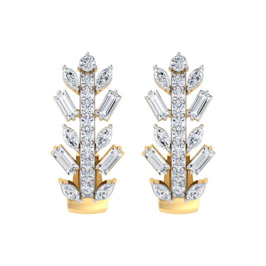 Precious Piece Yellow Gold Diamond Earrings [yg]