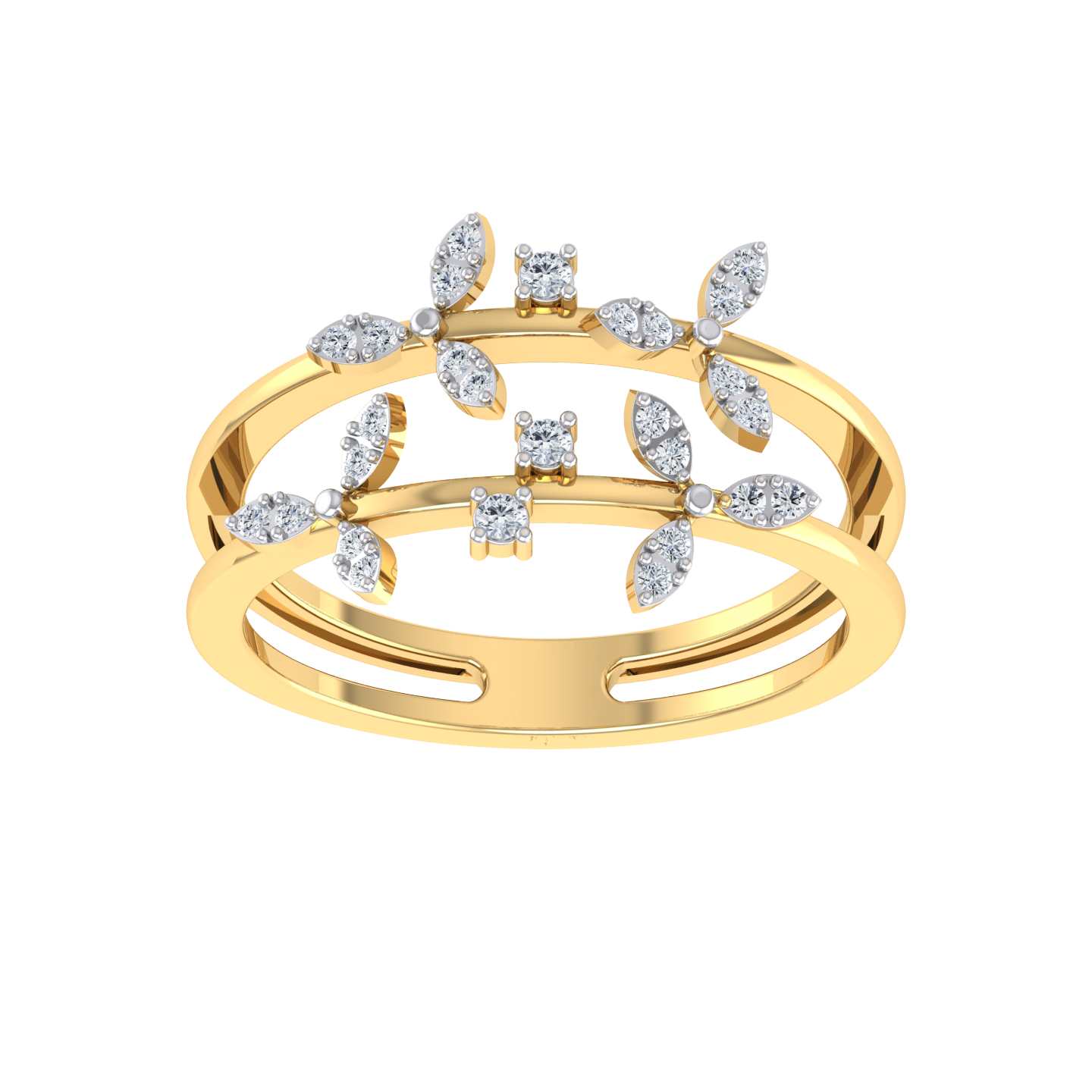 Royal Radiance Yellow Gold Diamond Ring  [yg]