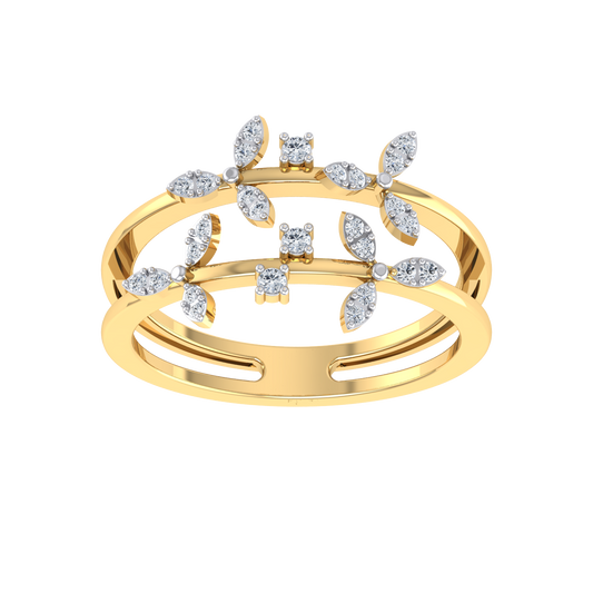 Royal Radiance Yellow Gold Diamond Ring  [yg]