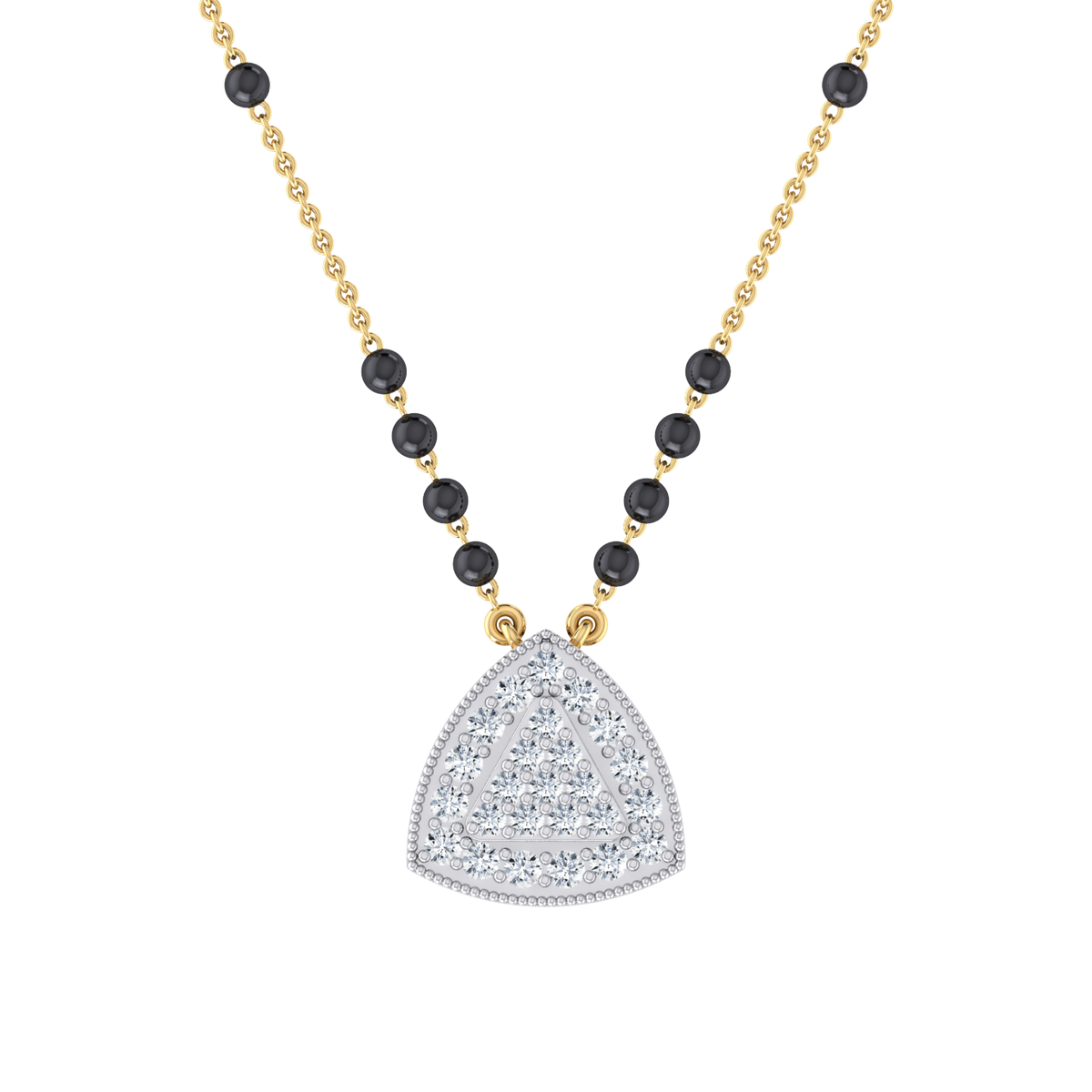Yellow Gold Diamond Mangalsutra - Eternal Vows [yg]