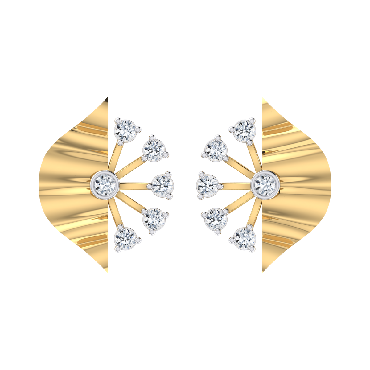 Dazzle Dreams Yellow Gold Diamond Earrings [yg]