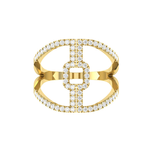 Azure Majesty Yellow Gold Diamond Ring [yg]