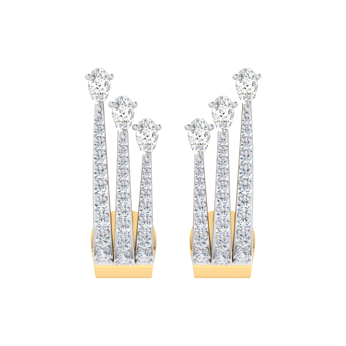 Endless Beauty Yellow Gold Diamond Earrings [yg]