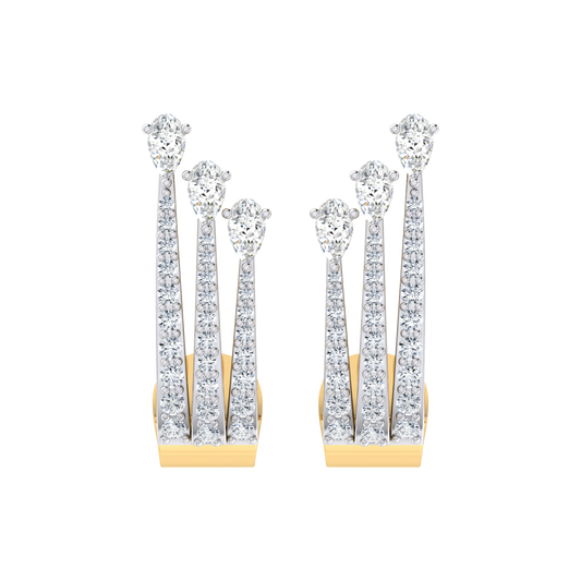 Endless Beauty Yellow Gold Diamond Earrings [yg]