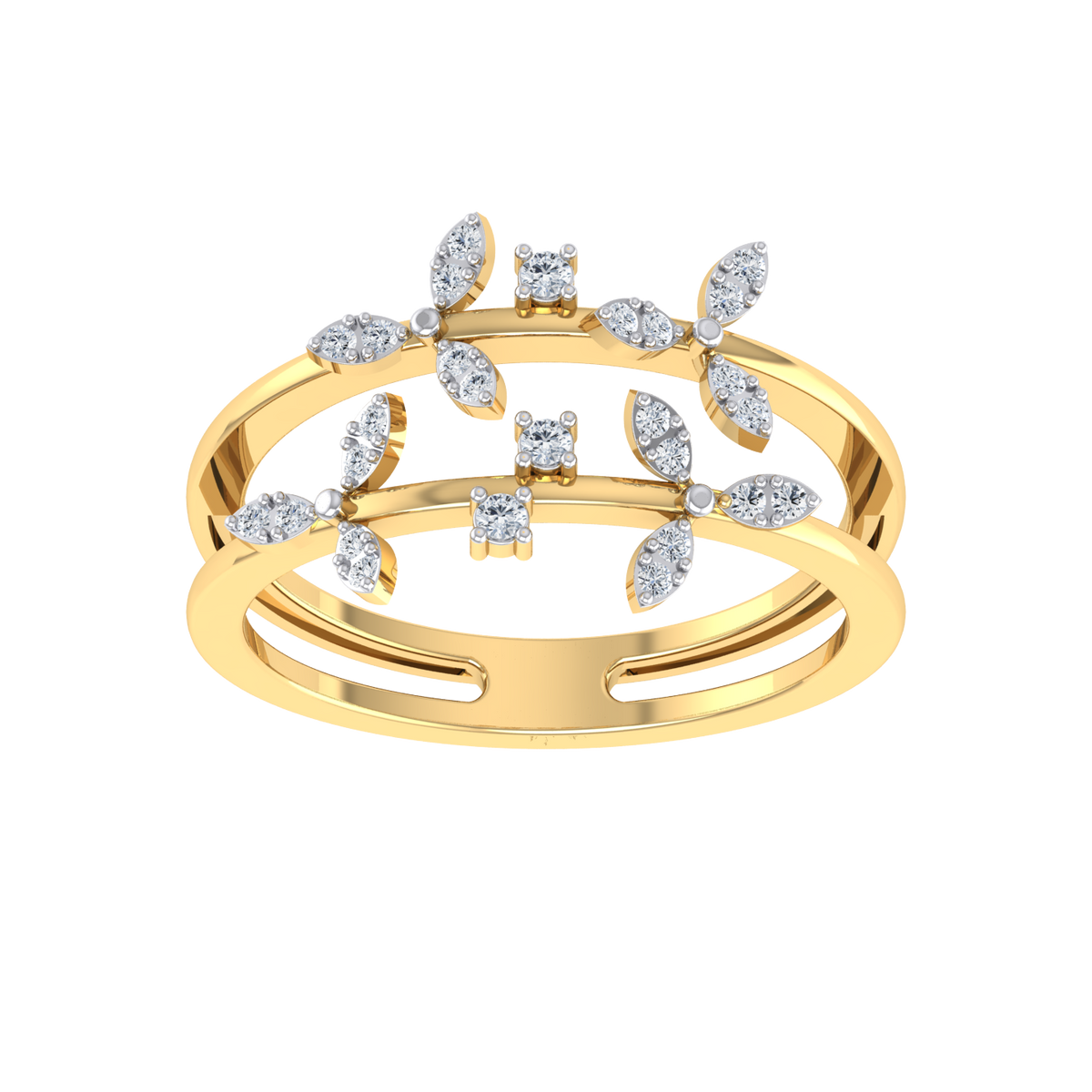 Royal Radiance Yellow Gold Diamond Ring  [yg]