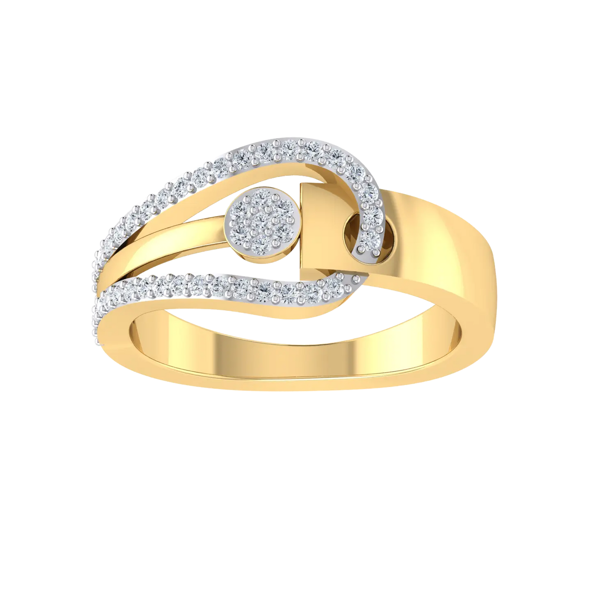 Yellow Gold Lab Grown Diamond Ring - Aurora adorn [yg]