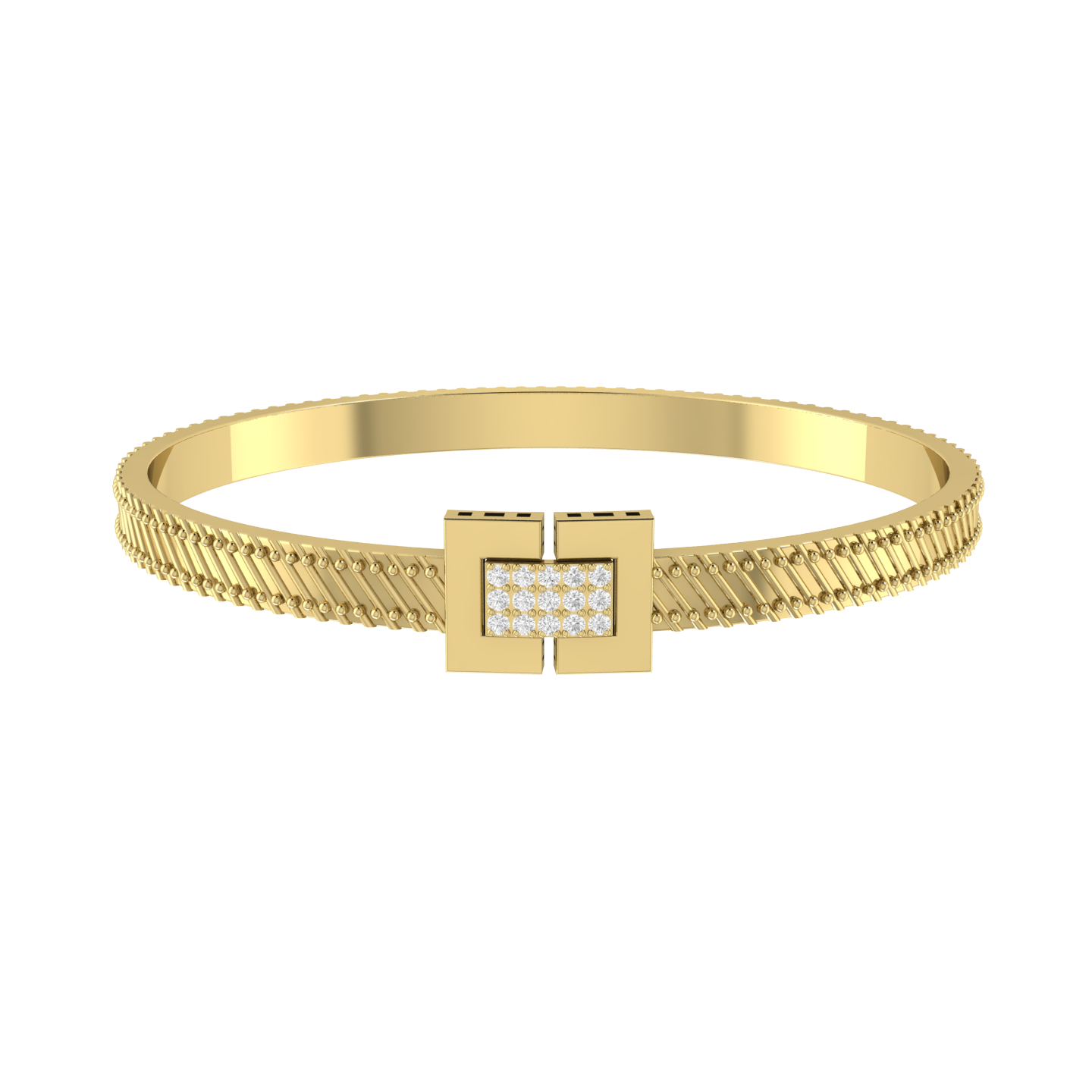 Starlight Symphony Lab-Grown Yellow Gold Diamond Bracelet [yg]