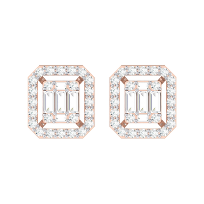 Mystic Medely Rose Gold Diamond Earrings [rg]