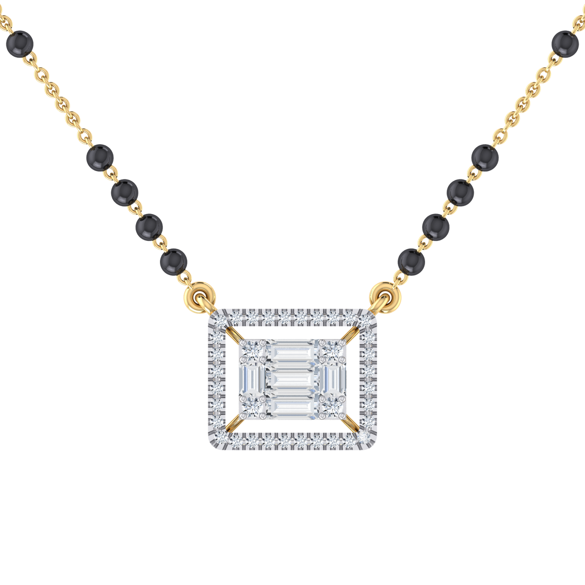 Pure Radiance Yellow Gold Diamond Mangalsutra [yg]