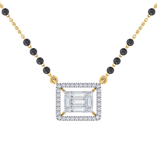 Pure Radiance Yellow Gold Diamond Mangalsutra [yg]
