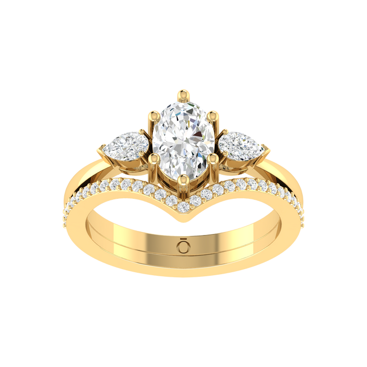 Celestial Pear Diamond Ring
