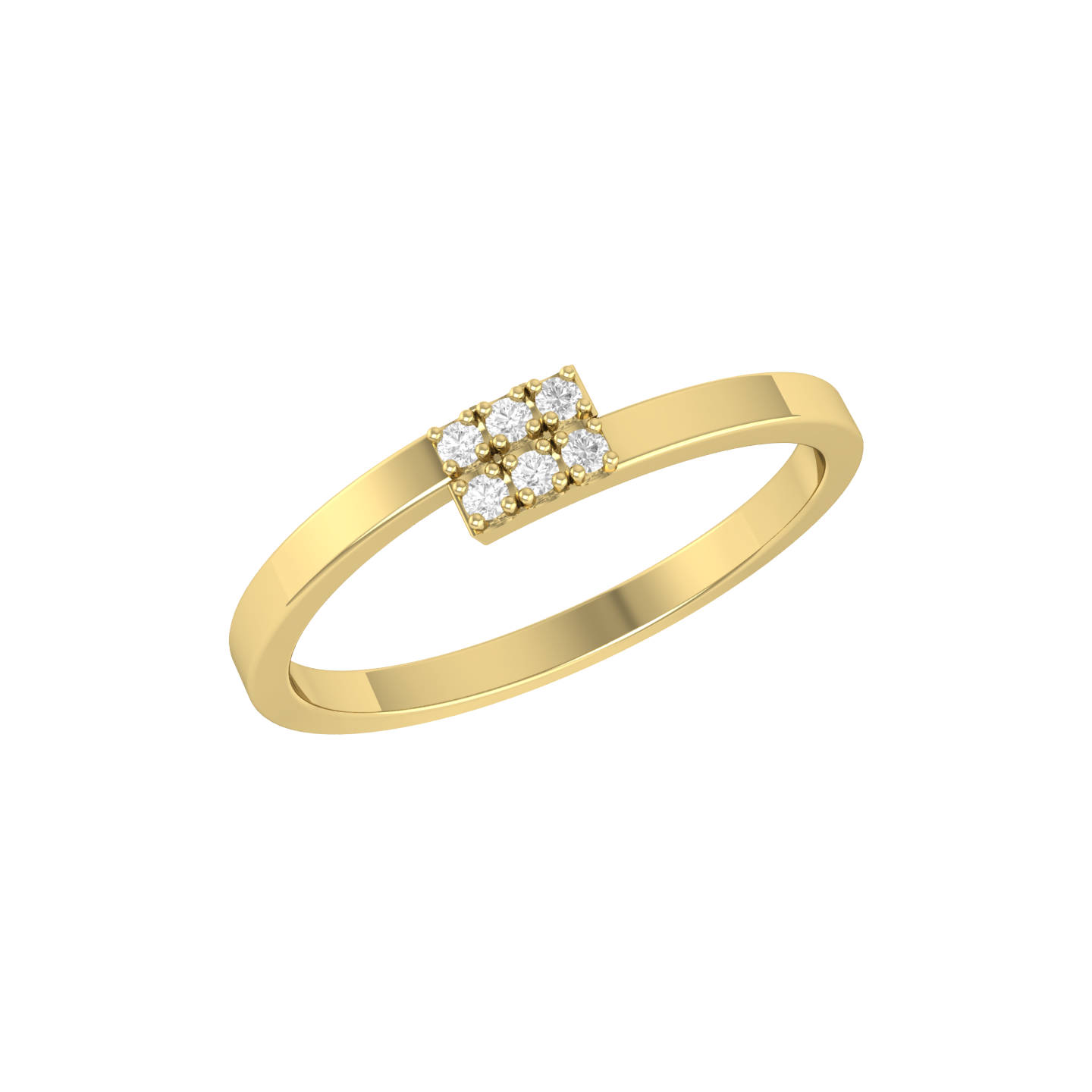Band Bonanza Yellow Gold Lab Grown Diamond Ring [yg]