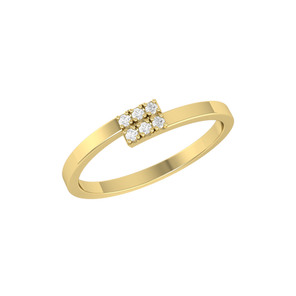 Band Bonanza Yellow Gold Lab Grown Diamond Ring [yg]