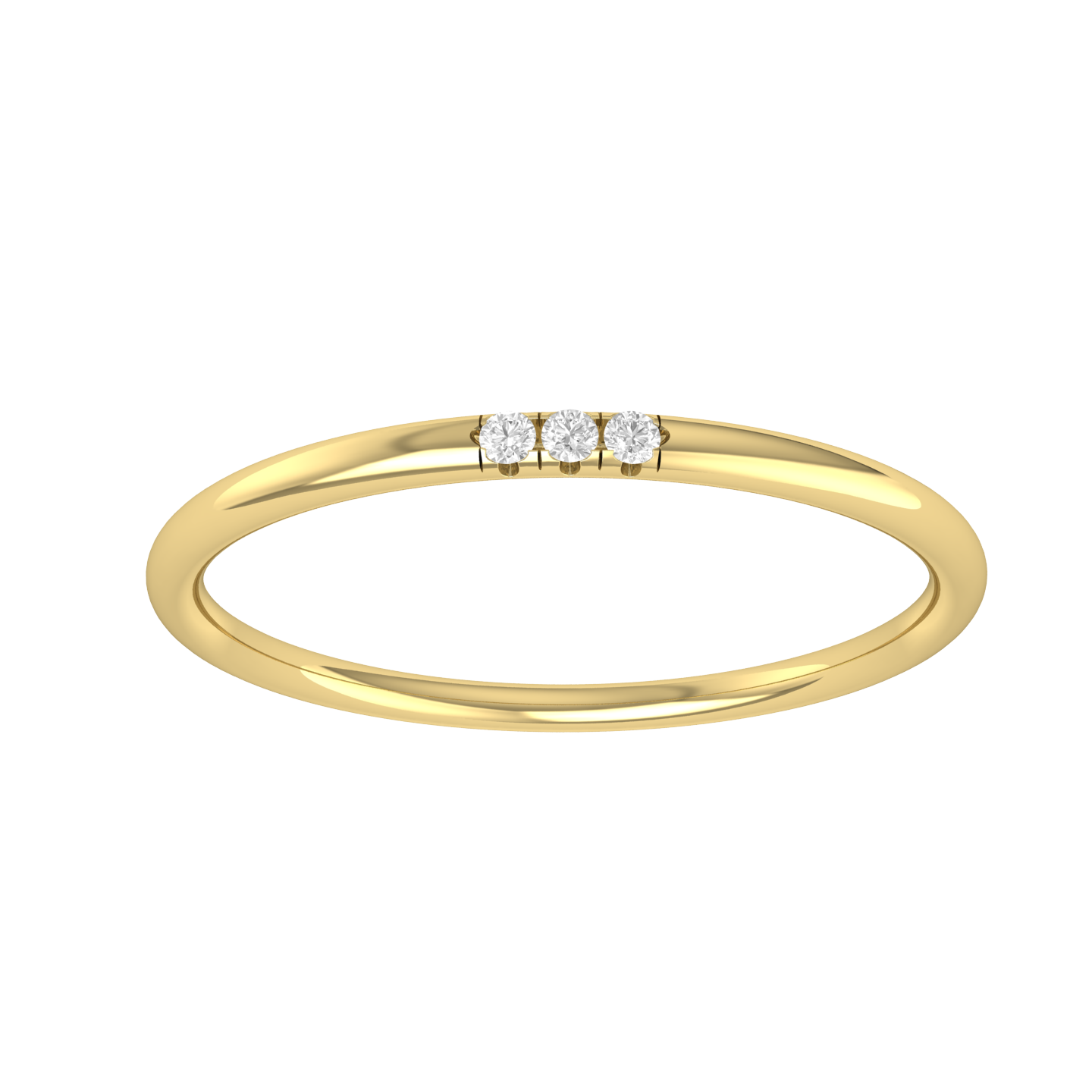 Shimmer Showcase Yellow Gold Diamond Ring  [yg]