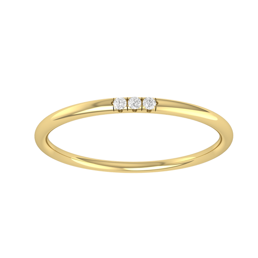 Shimmer Showcase Yellow Gold Diamond Ring  [yg]