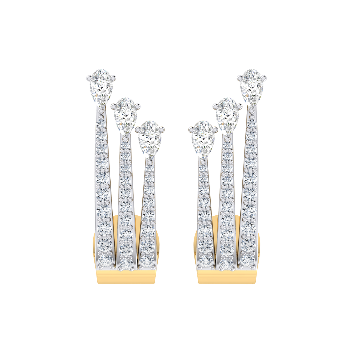 Endless Beauty Yellow Gold Diamond Earrings [yg]
