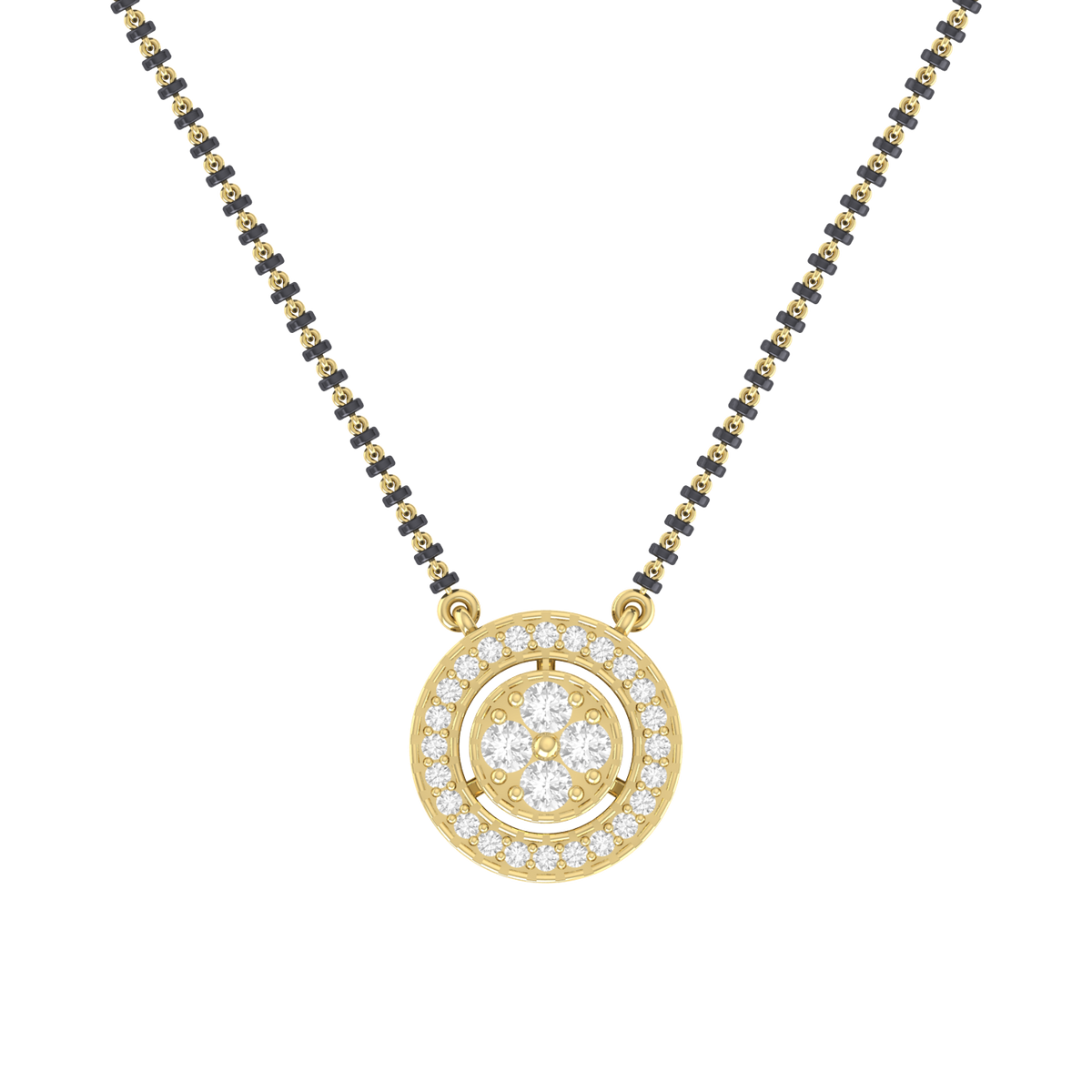Yellow Gold Diamond Mangalsutra - Everlasting Love [yg]