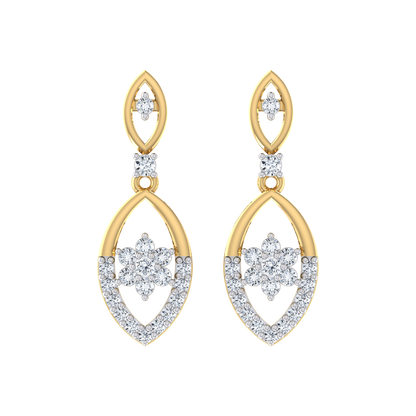 Sparkling Memory Yellow Gold Diamond Earrings [yg]