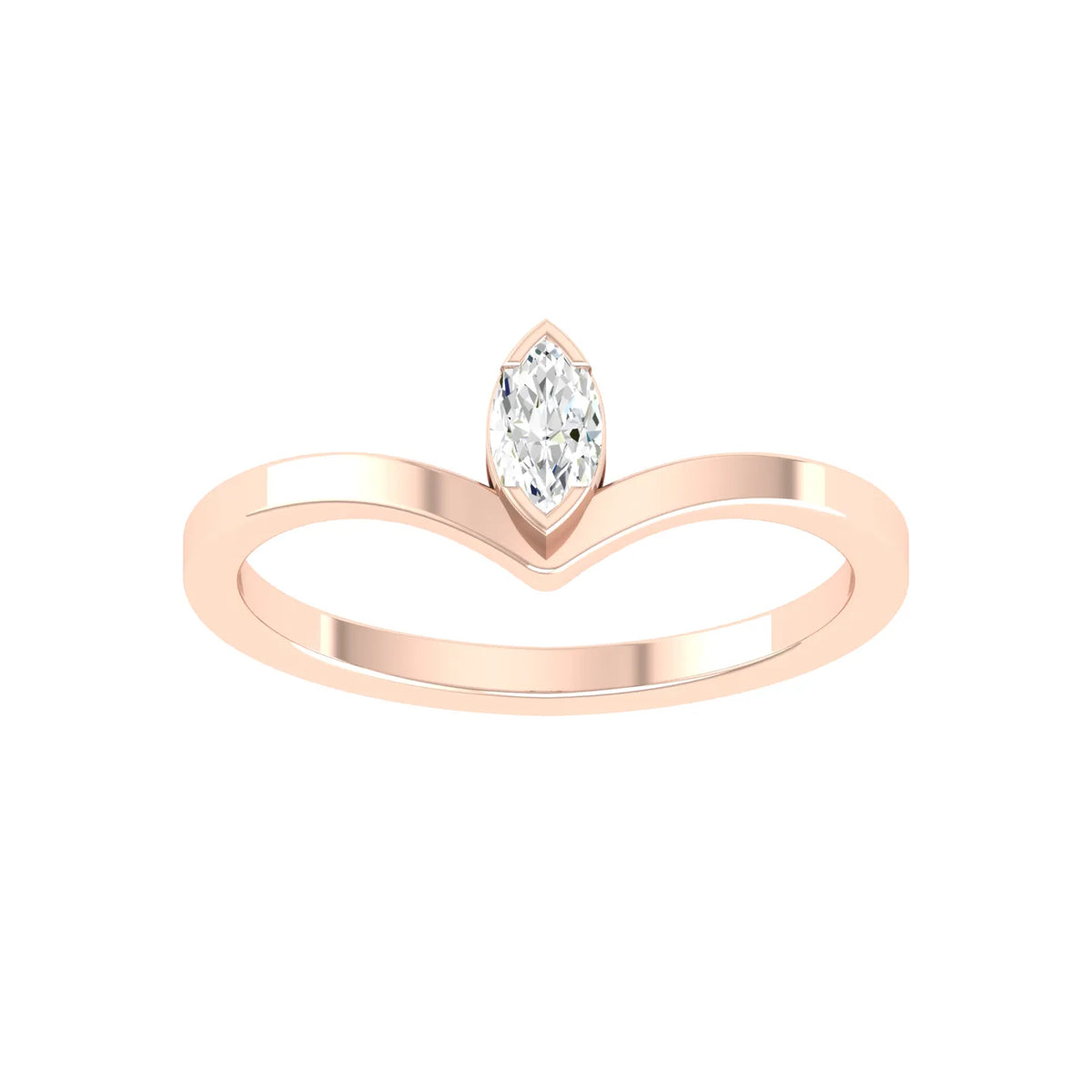 Rose Gold Lab Grown Diamond - Scarlet Embrace [rg]