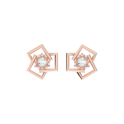 Whimsical Wonders Rose Gold Diamond Earrings [rg]