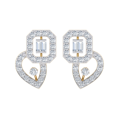 Seraphic Beauty Yellow Gold Diamond Earrings [yg] 