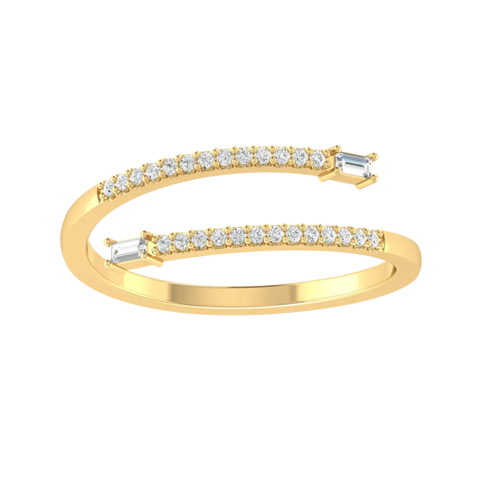 Yellow Gold Lab Grown Diamond Ring - Bling Buffet [yg]